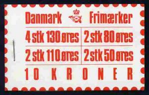 Booklet - Denmark 1979 Numerals & Margrethe 10kr book...