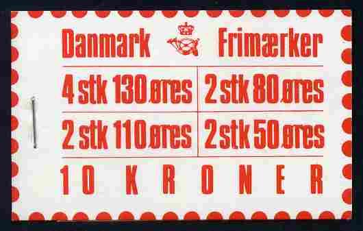 Booklet - Denmark 1979 Numerals & Margrethe 10kr book...