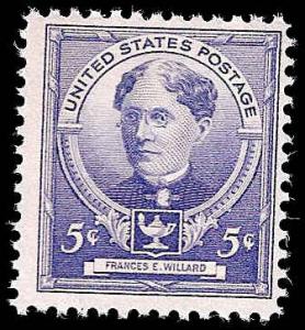 # 872 MINT NEVER HINGED FRANCES E. WILLARD EDUCATOR