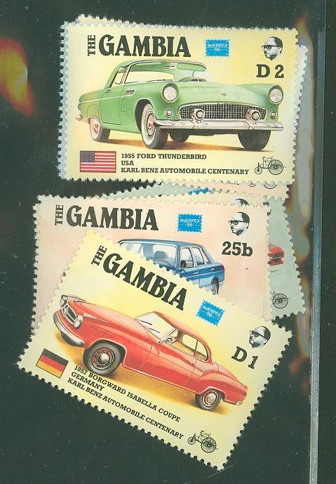Gambia #620-627  Single (Complete Set) (Cars)