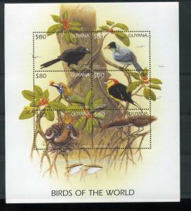 GUYANA SHEET MNH BIRDS 