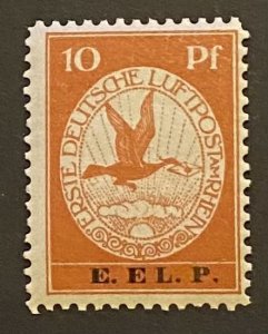 [AG] Germany 1912 Airmail Mi V « E.E.L.P » Mint *Never Hinged* Mi-CV 2354$