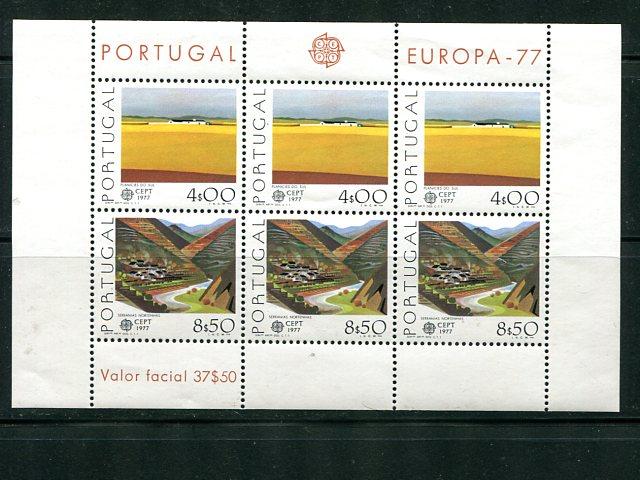 Portugal  Europa 1977 sheet  VF NH