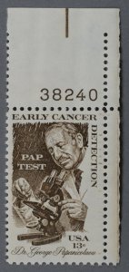 United States #1754 MNH XF Plate Number Single Pap Test