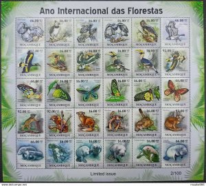 2011 Mozambique Butterflies Birds Animals Dugongs Fauna ! Unique Sh ** Qw17