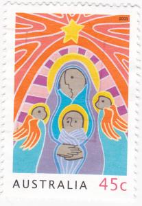 Australia -2003 Christmas Mary,Jesus-used 45c 