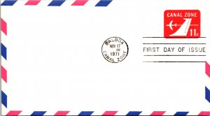 November 17, 1971 Canal Zone First Day ( Postal History ), 1971