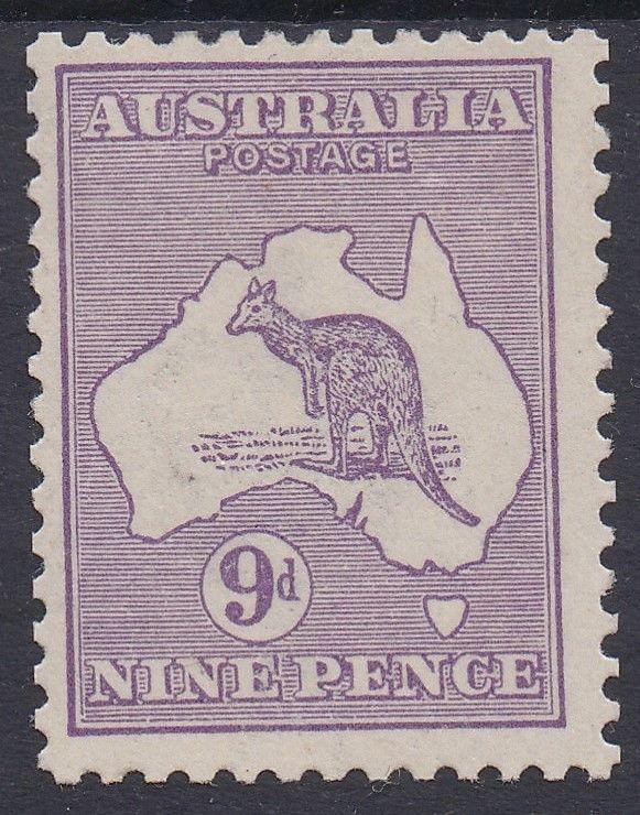 AUSTRALIA 1915 KANGAROO 9D 2ND WMK 