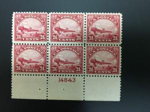 C6 Plate Block MNH. Very Scarce.