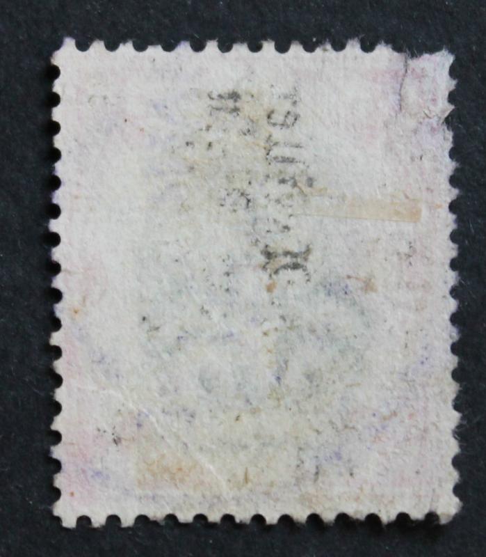 Great Britain #126 Used 1sh Queen Victoria 1900 FAULT at UL Corner