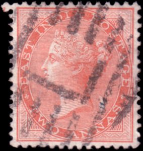 India 23 1865 2a brnish org pref 14 wmk 38 used