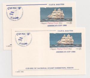 #UX107 25c CUPPEX overprints S123b-1 & 2 (3rd printing) Mint