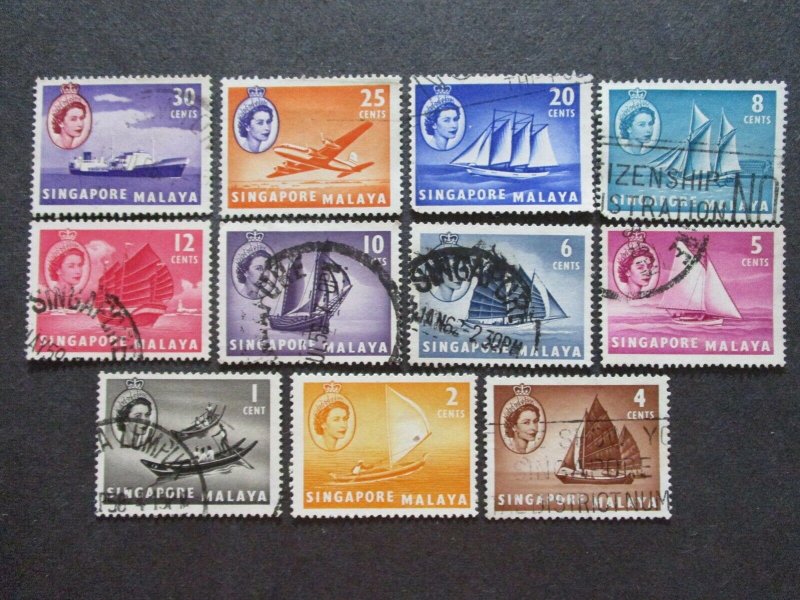 Singapore #28-38 Used - (1C9) WDWPhilatelic 