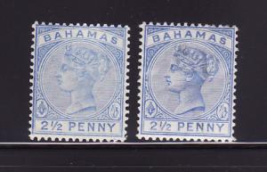 Bahamas 28, 28a MHR Queen Victoria