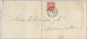 62939 - EL SALVADOR - POSTAL HISTORY - AIRMAIL COVER to ITALY via NEW YORK 1895