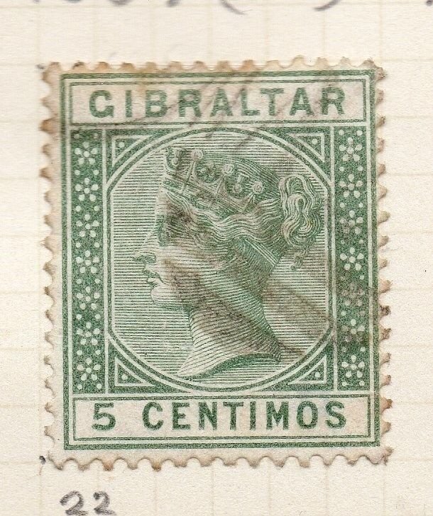 Gibraltar 1886-89 Early Issue Fine Used 5c. 259546