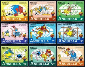 Anguilla #492-500  Set of 9 MNH