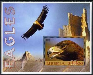 LIBERIA - 2005 - Eagles #1 - Perf Min Sheet - MNH - Private Issue