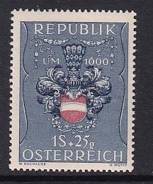 Austria   #B266    MH    1949  Arms of Austria  1s