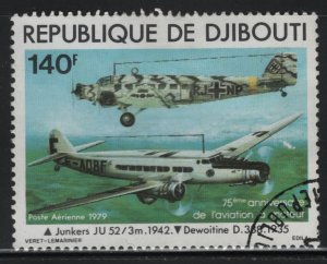 Djibouti C124 Junkers JU-52 and Dewoitine D338 1979