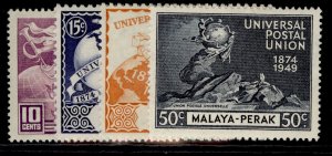 MALAYSIA - Perak GVI SG124-127, anniversary of UPU set, M MINT.