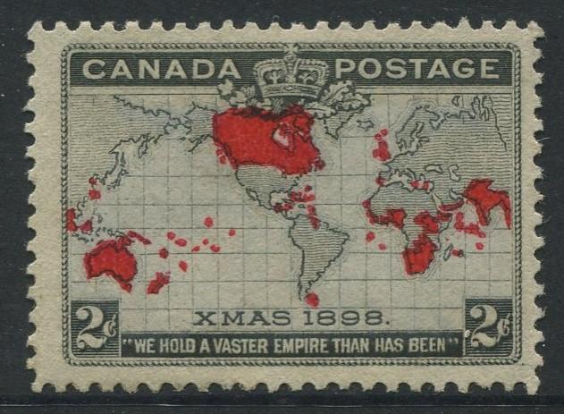 Canada - Scott 85 - Map of Empire - 1898- MNG -  Single 2c stamp