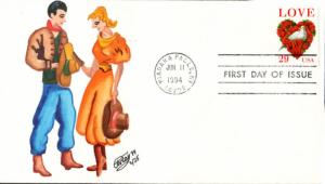 #2814C Love - Dove Ray FDC