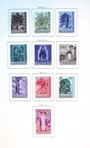 Liechtenstein Collection on Schaubek pages over $1000 Cat Value.  mint 94-107.