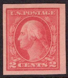 US Stamp #482 2c Washington Imperf MINT Hinged SCV $1.50