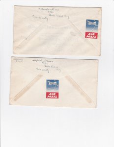 KAPPYSTAMPS USA CANAL ZONE #C15-20 COMPLETE SET AIRMAILS FIRST DAY COVERS  GV9