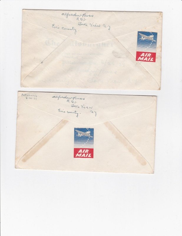 KAPPYSTAMPS USA CANAL ZONE #C15-20 COMPLETE SET AIRMAILS FIRST DAY COVERS  GV9