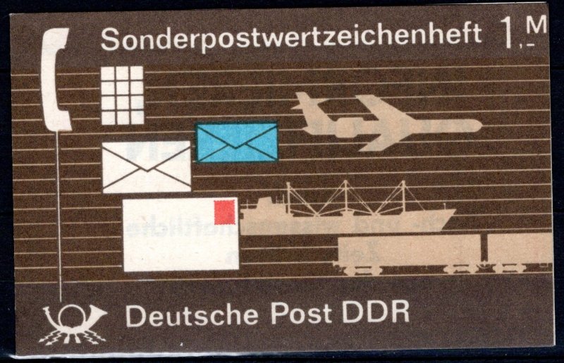 German DDR Scott # 2407 (10), mint nh, cpl booklet, Mi # SMHD 17aI