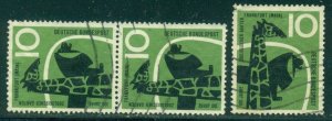 GERMANY SCOTT # 784, ZOO IN FRANKFORT, USED, 3 STAMPS, GREAT PRICE!