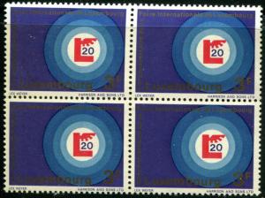 LUXEMBOURG  469 MNH 1968 INTERNATIONAL FAIR BLOCK