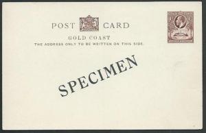 GOLD COAST GV 1d envelope postcard SPECIMEN................................60769