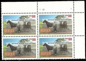 US - 3090 - Plate Block - MNH - SCV-3.50