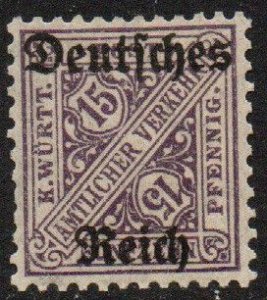 Wurttemberg Sc #O178 Mint Hinged