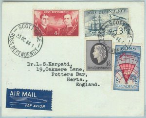 67350 - ROSS DEPENDENCY - Postal History -  COVER to ENGLAND 1966 - POLAR