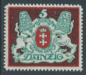 Danzig, Sc #77, 5m MH