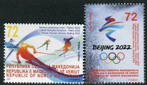 303 - NORTH MACEDONIA 2022 - Winter Olympic Games - Beijing - MNH Set