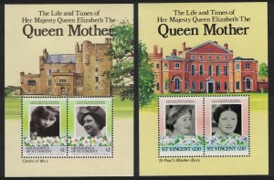 St. Vincent Queen Elizabeth the Queen 2 MSs 1985 MNH SG#MS918