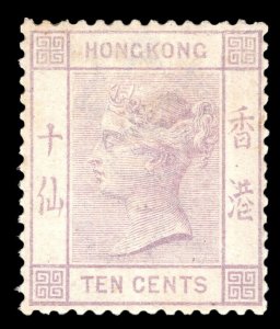 MOMEN: HONG KONG SG #36 1882 CROWN CA UNUSED £1,000 LOT #64913
