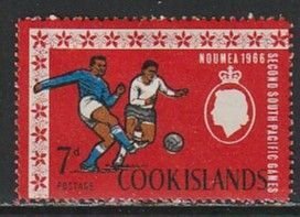 1967 Cook Islands - Sc 178 - MH VF - 1 single - Soccer