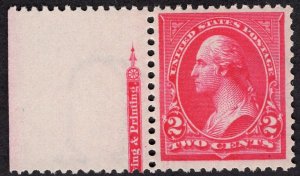 Scott #267  VF/XF  OG  NH Attractive margin single. Showpiece.