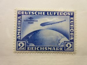 GERMANY, Scott: C38 ZEPPELIN, MINT HINGED, Lot31, Cat $250