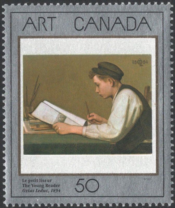Canada SC#1203 50¢ The Young Reader by Ozias Leduc (1988) MNH