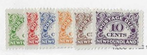 Newfoundland Sc #J1-6  set of 6 dues  OG/MH VF