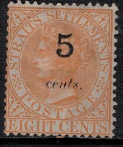 Straits Settlements SC 31 Mint 1880 SCV$ 210.00