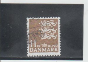 Denmark  Scott#  810  Used  (1989 State Seal)