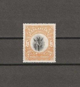 TANGANYIKA 1922/24 SG 88a MINT Cat £450